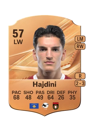 Hajdini - 57 - Rare EA FC 27 card