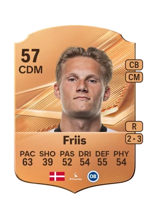 Friis - 57 - Rare EA FC 27 card