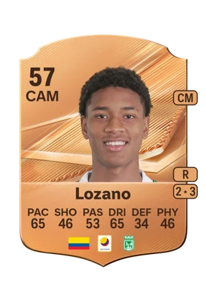 Lozano - 57 - Rare EA FC 27 card