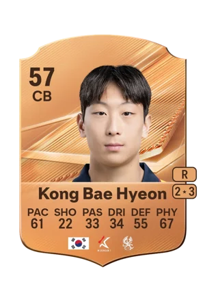 Kong Bae Hyeon - 57 - Rare EA FC 27 card
