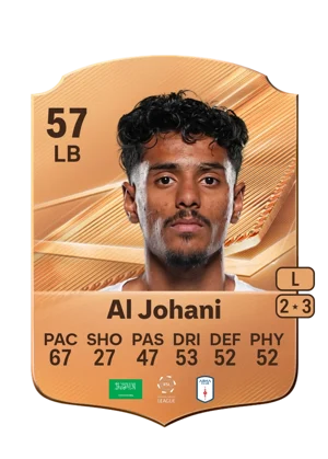 Al Johani - 57 - Rare EA FC 27 card