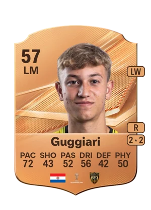 Guggiari - 57 - Rare EA FC 27 card