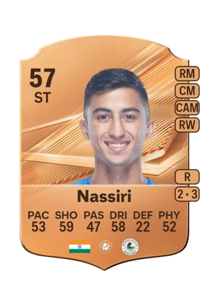 Nassiri - 57 - Rare EA FC 27 card