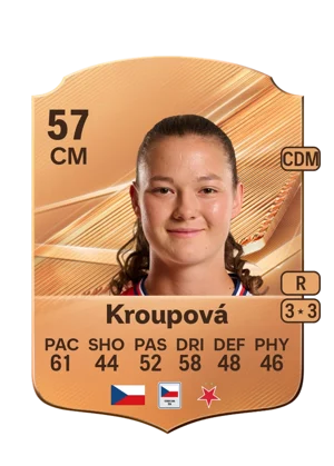 Kroupová - 57 - Rare EA FC 27 card
