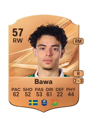 Bawa - 57 - Rare EA FC 27 card