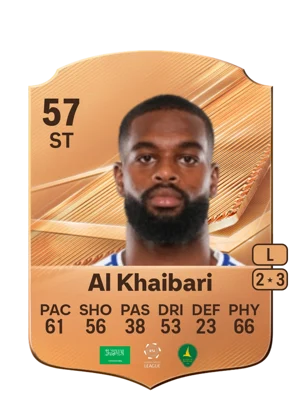 Al Khaibari - 57 - Rare EA FC 27 card