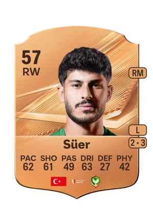 Süer - 57 - Rare EA FC 27 card