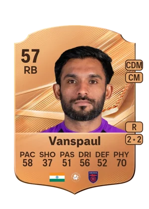 Vanspaul - 57 - Rare EA FC 27 card
