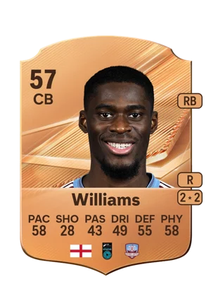 Williams - 57 - Rare EA FC 27 card
