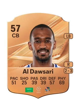 Al Dawsari - 57 - Rare EA FC 27 card