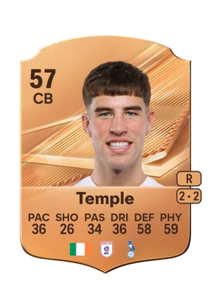 Temple - 57 - Rare EA FC 27 card