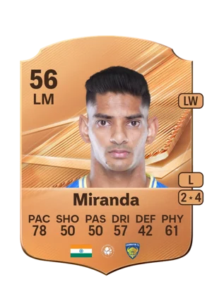 Miranda - 56 - Rare EA FC 27 card