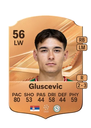 Gluscevic - 56 - Rare EA FC 27 card