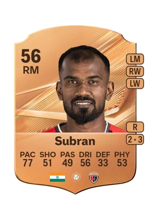 Subran - 56 - Rare EA FC 27 card