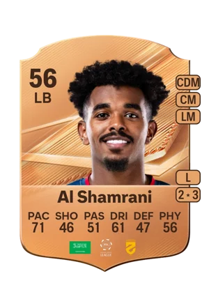 Al Shamrani - 56 - Rare EA FC 27 card