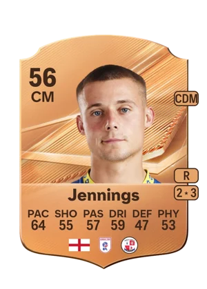 Jennings - 56 - Rare EA FC 27 card