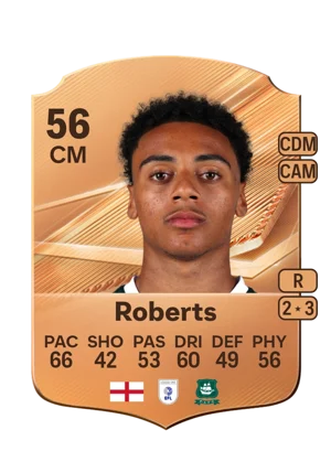 Roberts - 56 - Rare EA FC 27 card