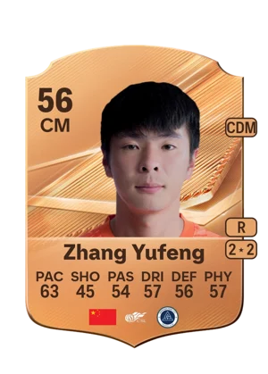 Zhang Yufeng - 56 - Rare EA FC 27 card