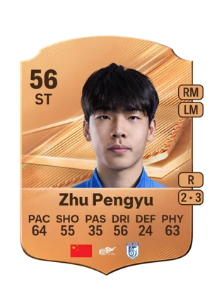 Zhu Pengyu - 56 - Rare EA FC 27 card
