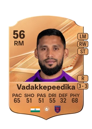 Vadakkepeedika - 56 - Rare EA FC 27 card