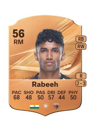 Rabeeh - 56 - Rare EA FC 27 card