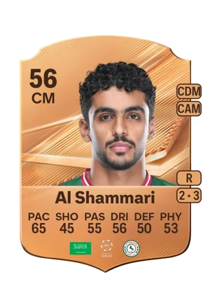 Al Shammari - 56 - Rare EA FC 27 card