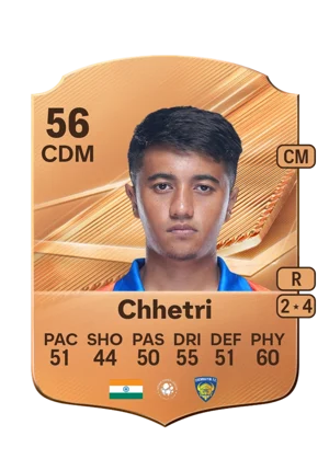 Chhetri - 56 - Rare EA FC 27 card