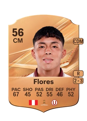 Flores - 56 - Rare EA FC 27 card