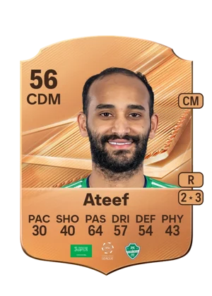 Ateef - 56 - Rare EA FC 27 card