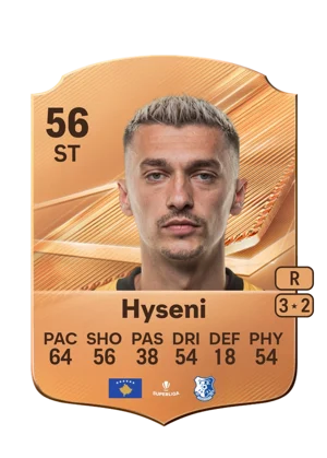 Hyseni - 56 - Rare EA FC 27 card