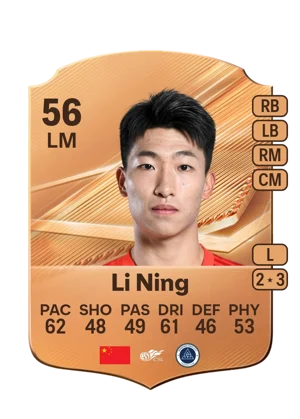 Li Ning - 56 - Rare EA FC 27 card