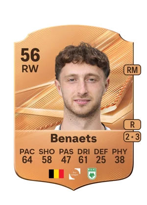 Benaets - 56 - Rare EA FC 27 card