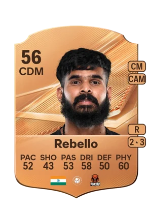 Rebello - 56 - Rare EA FC 27 card