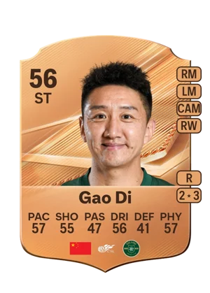 Gao Di - 56 - Rare EA FC 27 card