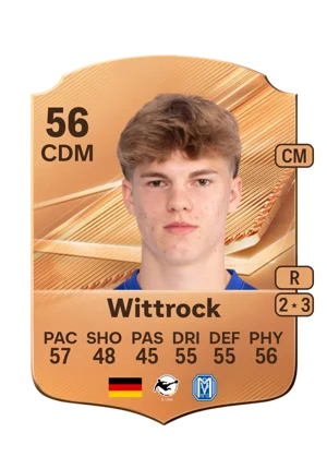 Wittrock - 56 - Rare EA FC 27 card