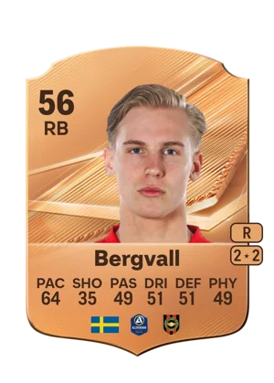 Bergvall - 56 - Rare EA FC 27 card