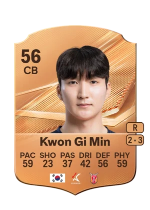 Kwon Gi Min - 56 - Rare EA FC 27 card