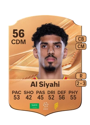 Al Siyahi - 56 - Rare EA FC 27 card