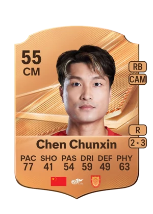 Chen Chunxin - 55 - Rare EA FC 27 card