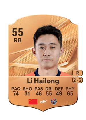 Li Hailong - 55 - Rare EA FC 27 card