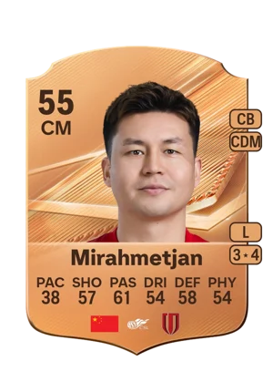 Mirahmetjan - 55 - Rare EA FC 27 card