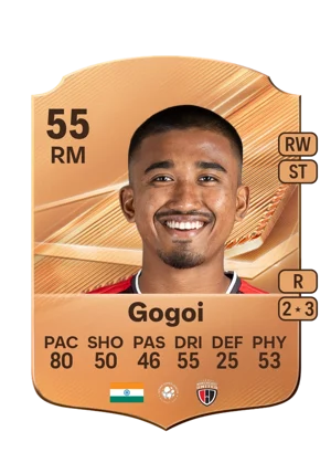 Gogoi - 55 - Rare EA FC 27 card