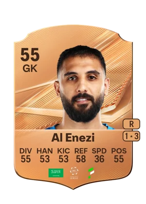 Al Enezi - 55 - Rare EA FC 27 card