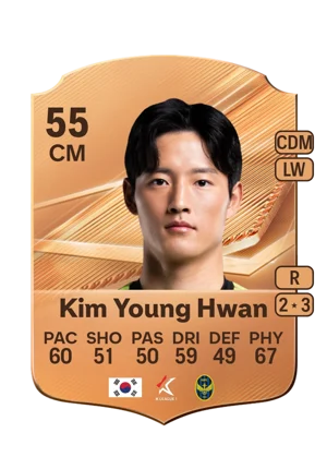 Kim Young Hwan - 55 - Rare EA FC 27 card