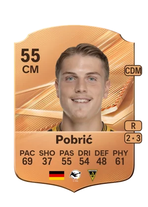 Pobrić - 55 - Rare EA FC 27 card