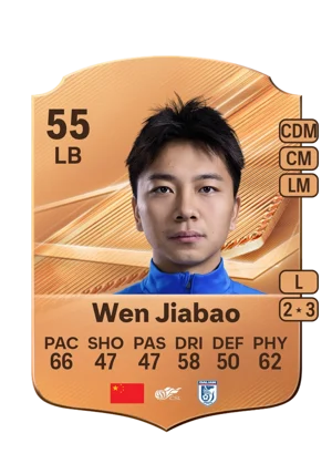 Wen Jiabao - 55 - Rare EA FC 27 card
