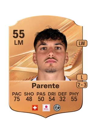 Parente - 55 - Rare EA FC 27 card
