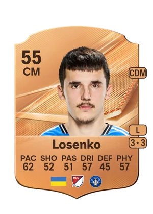 Losenko - 55 - Rare EA FC 27 card