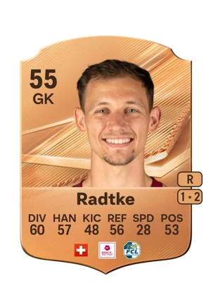 Radtke - 55 - Rare EA FC 27 card