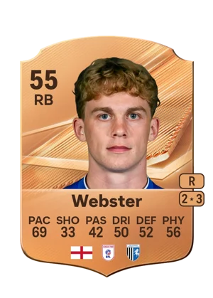 Webster - 55 - Rare EA FC 27 card